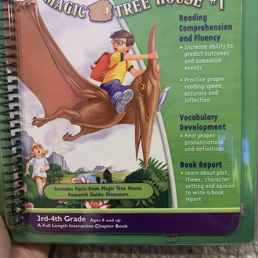 NEW Quantum Leap Pad Leapfrog Dinosaurs Before Dark Book & Cartridge Homeschool